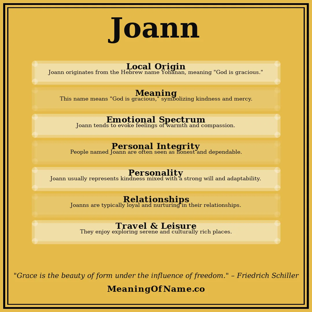 Joann name meaning poster