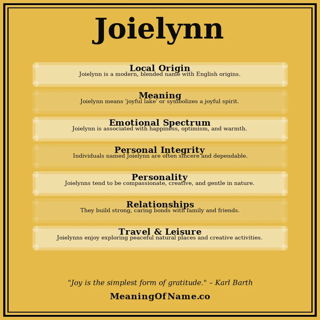 Joielynn name meaning poster