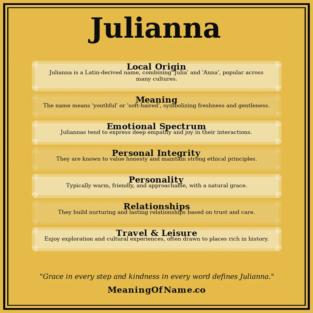 Julianna name meaning poster