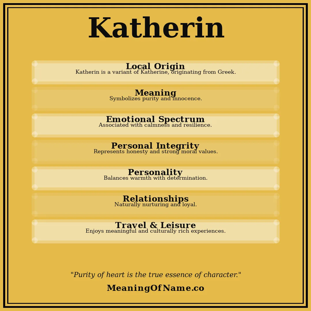 Katherin name meaning poster