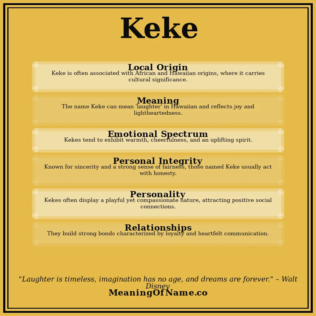 Keke name meaning poster