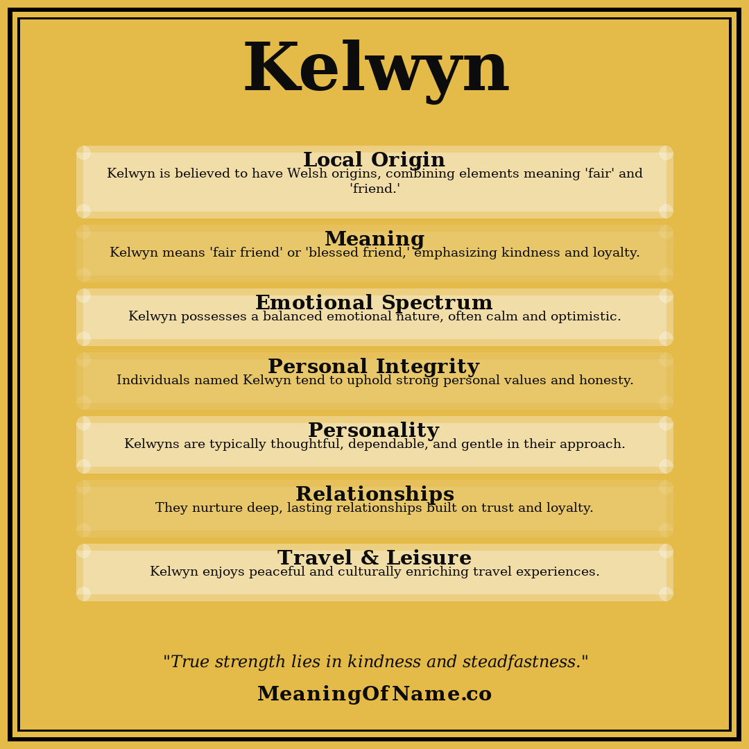 Kelwyn name meaning poster