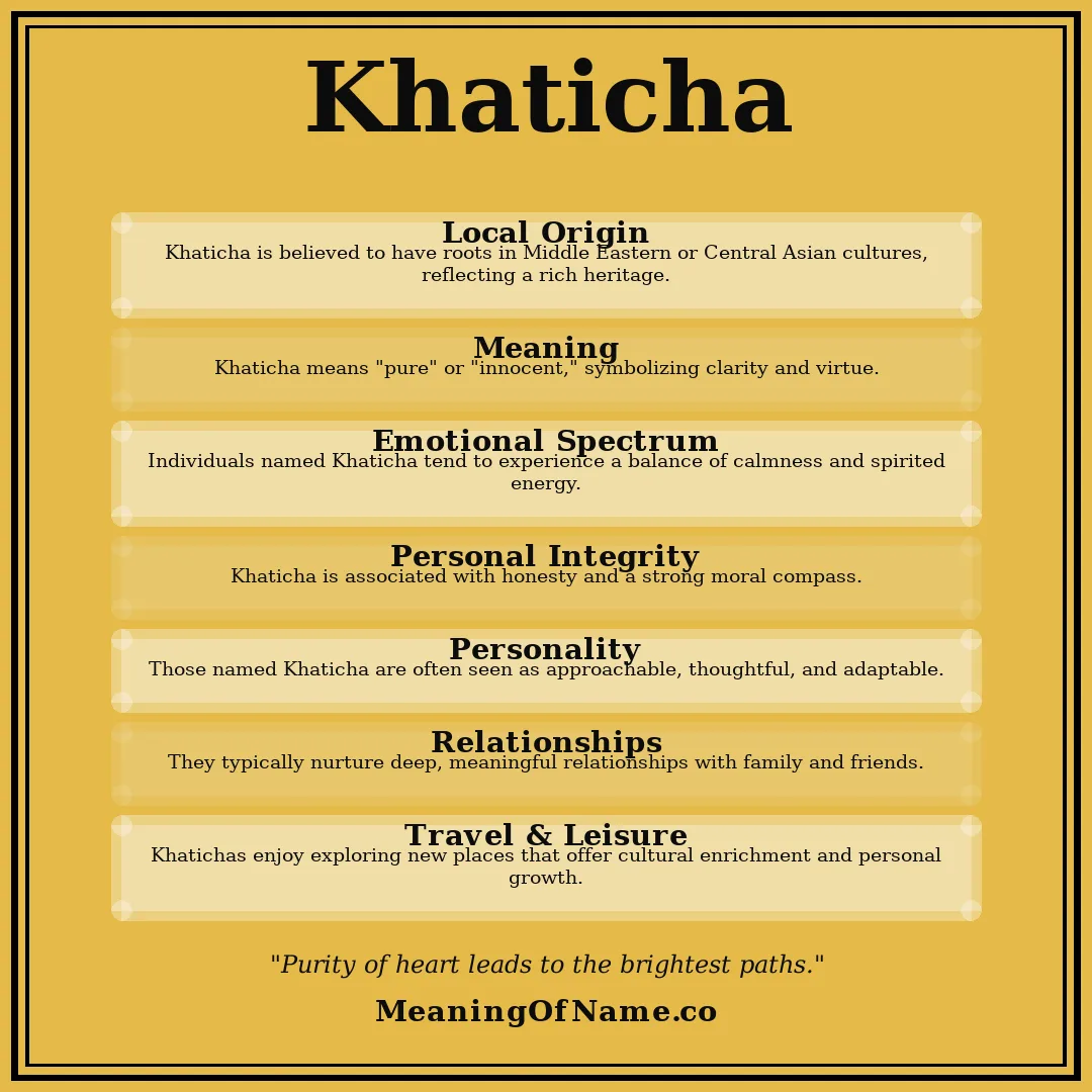 Khaticha name meaning poster