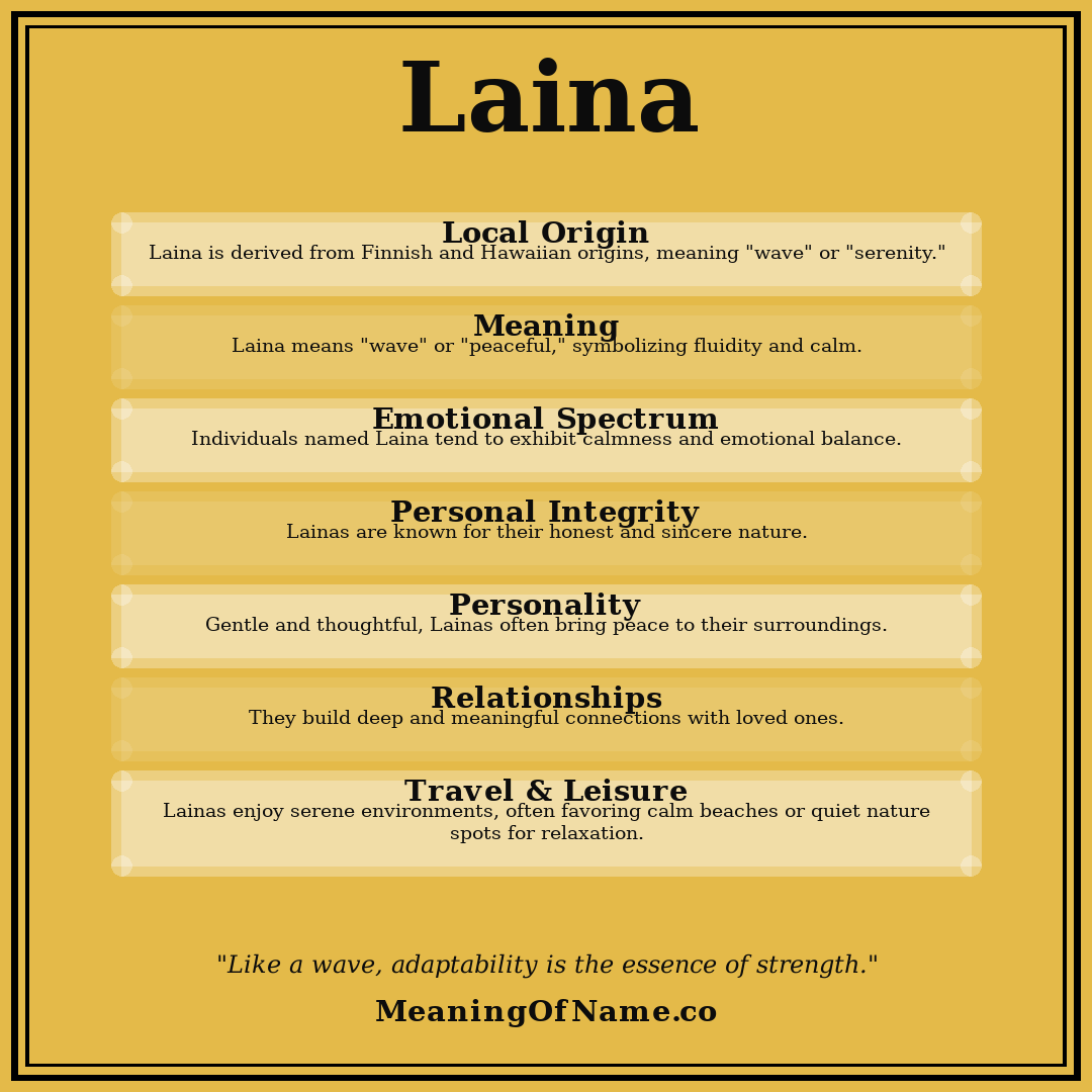 Laina name meaning poster