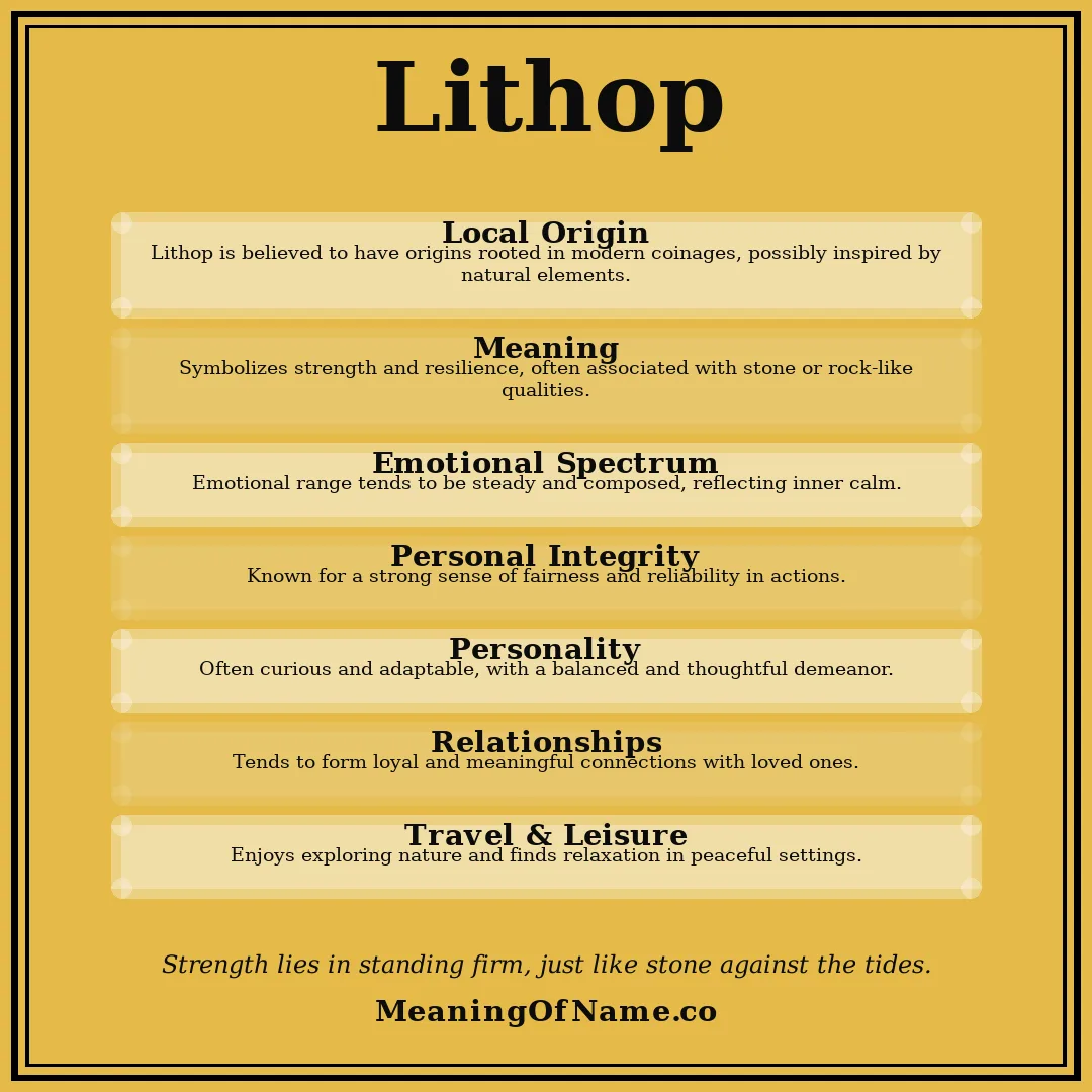 Lithop name meaning poster