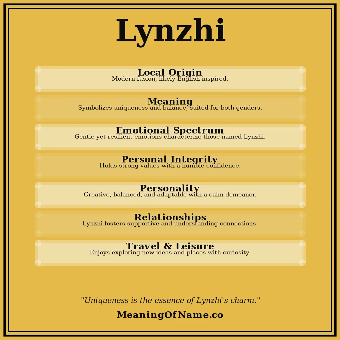 Lynzhi name meaning poster