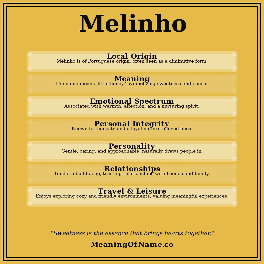 Melinho name meaning poster