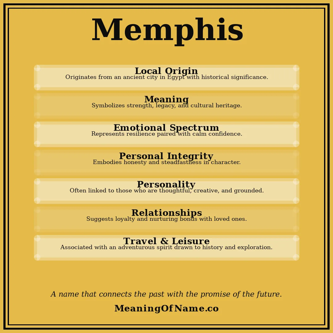 Memphis name meaning poster