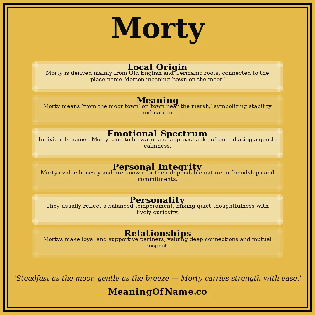 Morty name meaning poster
