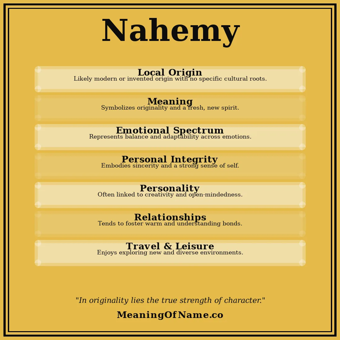 Nahemy name meaning poster