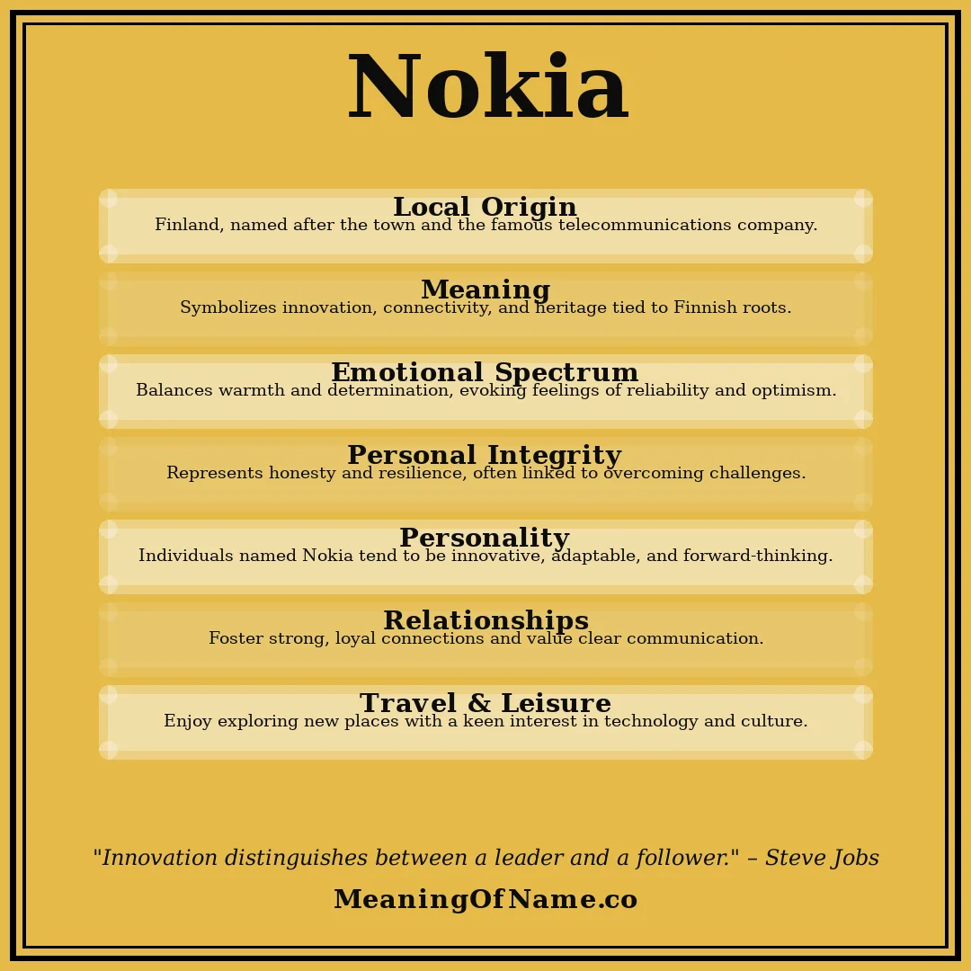 Nokia name meaning poster