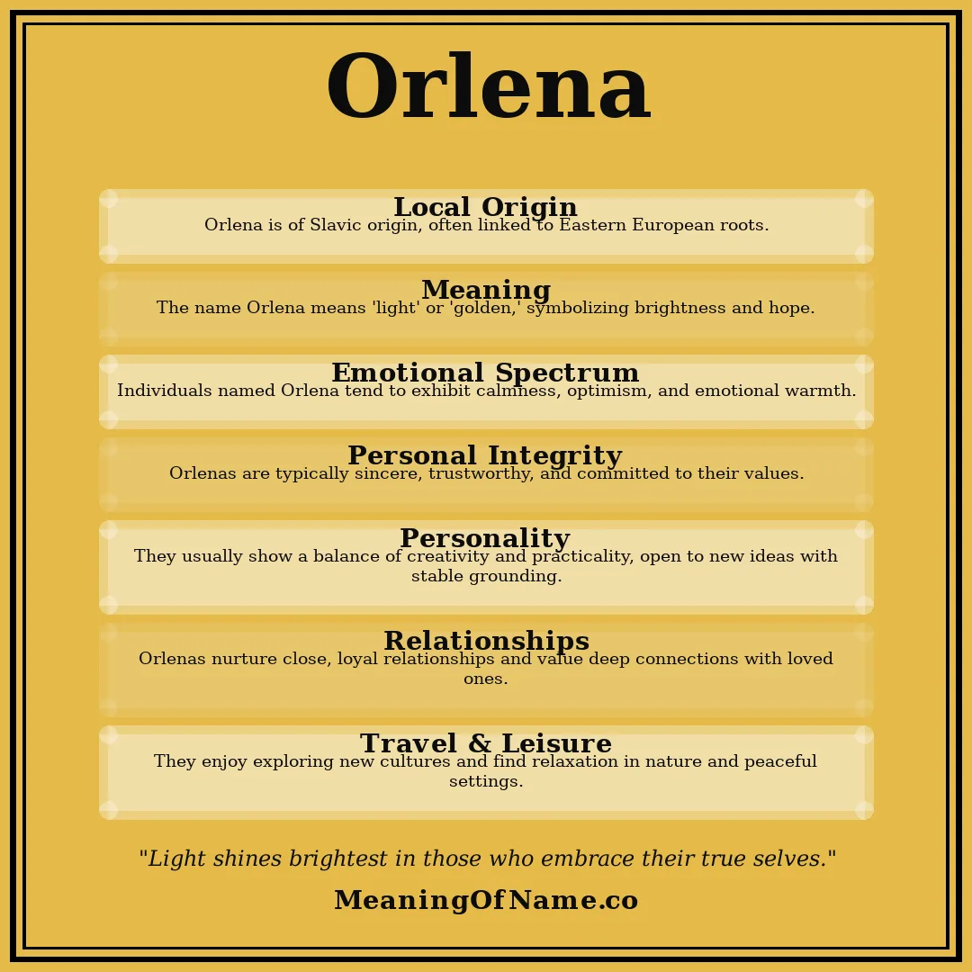 Orlena name meaning poster