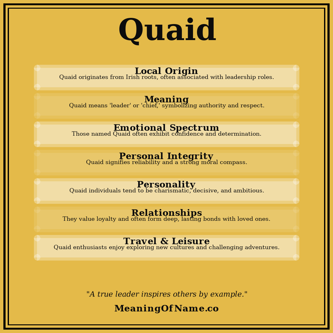 Quaid name meaning poster