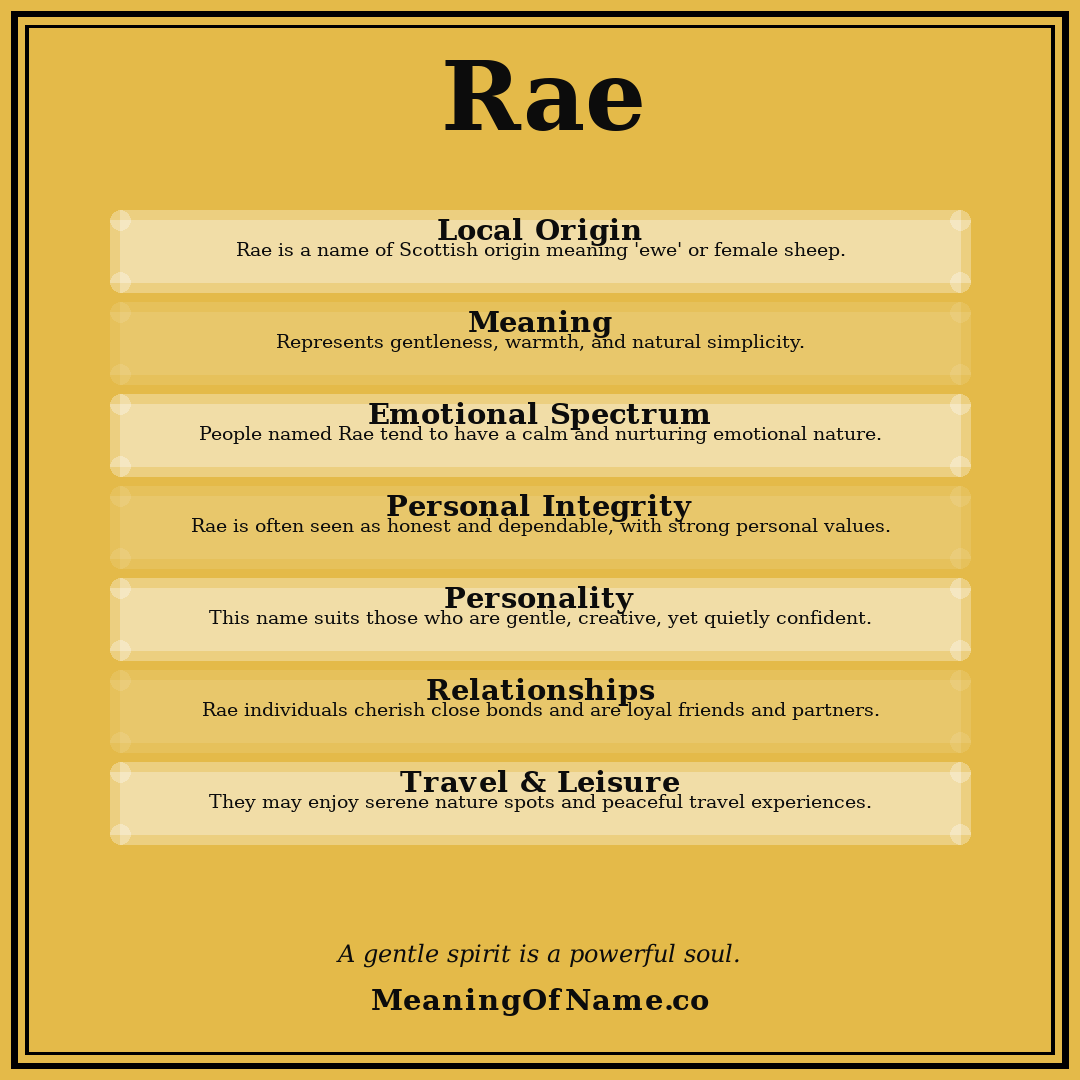 Rae name meaning poster