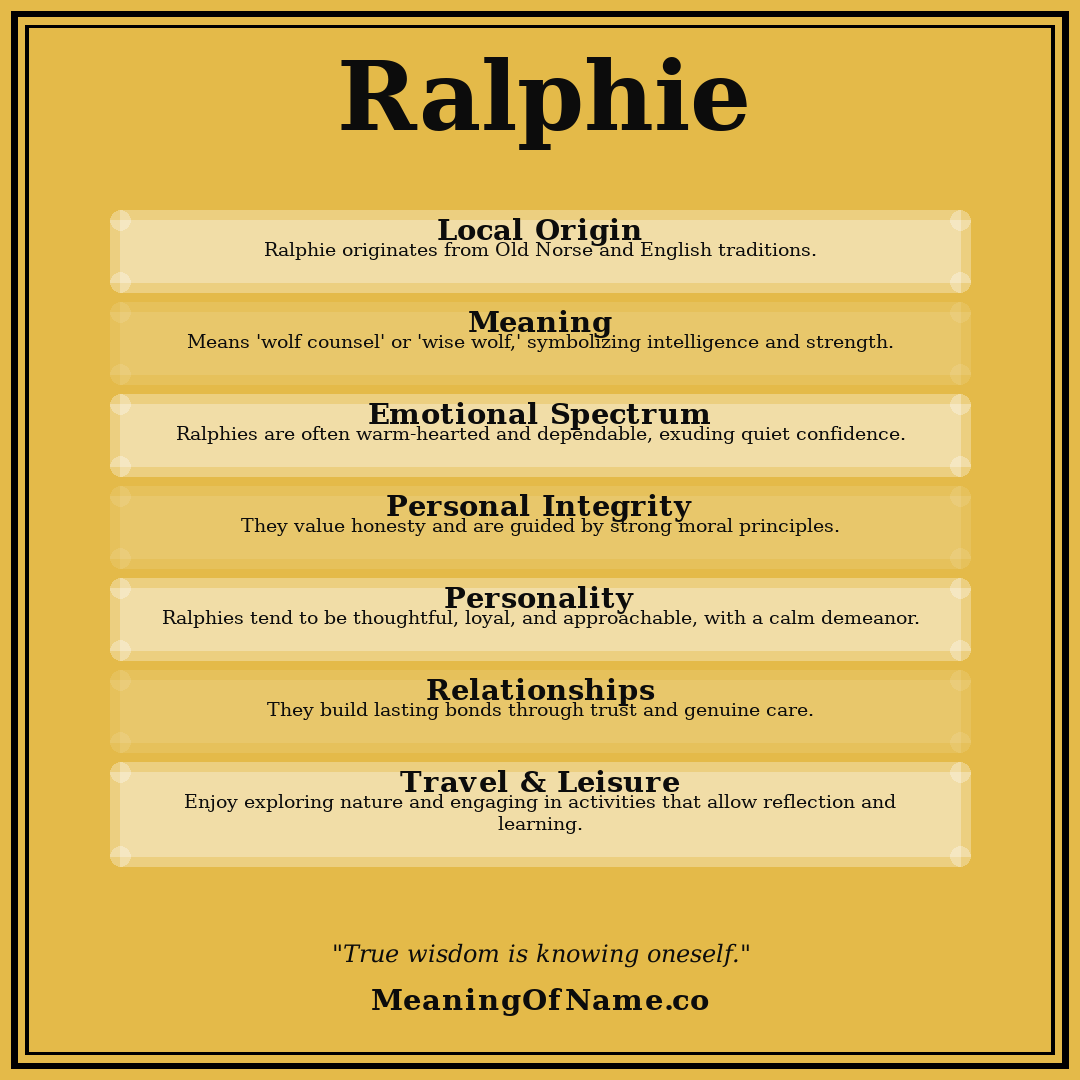 Ralphie name meaning poster