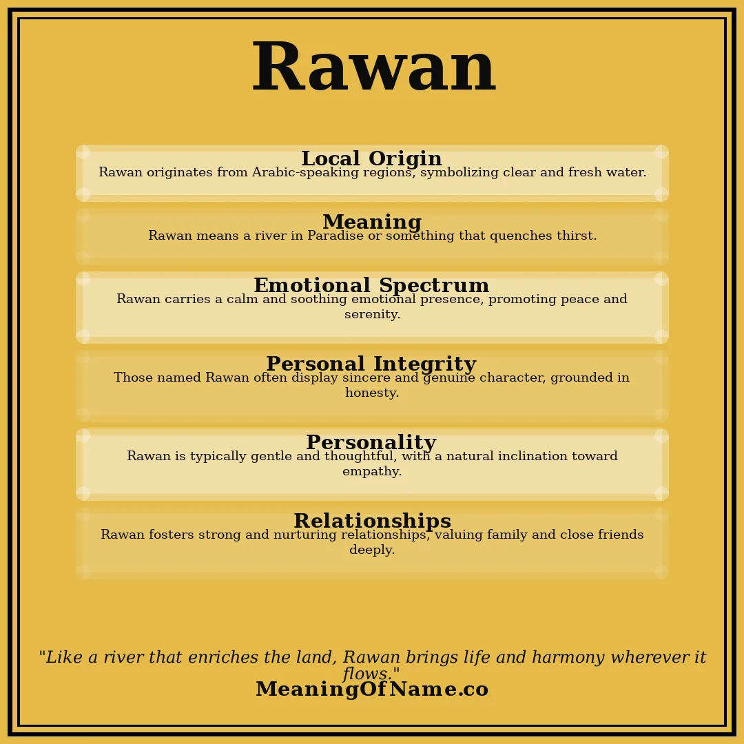 Rawan name meaning poster