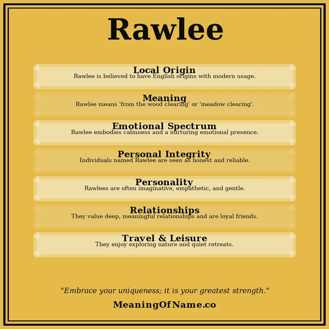 Rawlee name meaning poster