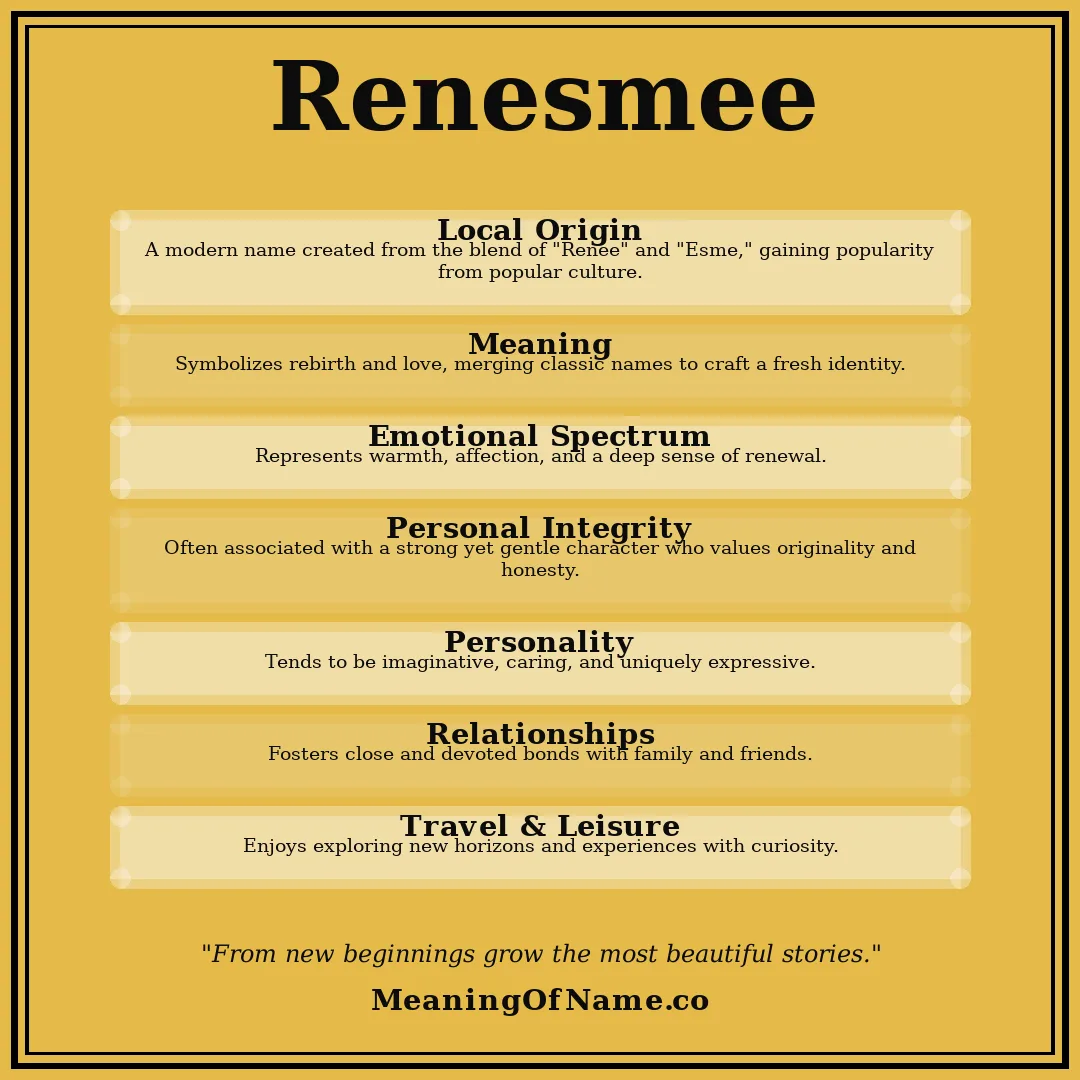 Renesmee name meaning poster