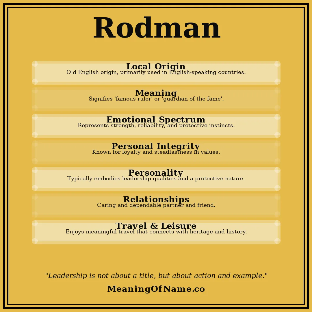 Rodman name meaning poster