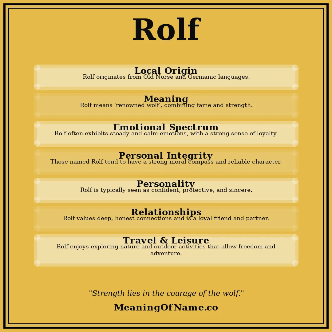 Rolf name meaning poster