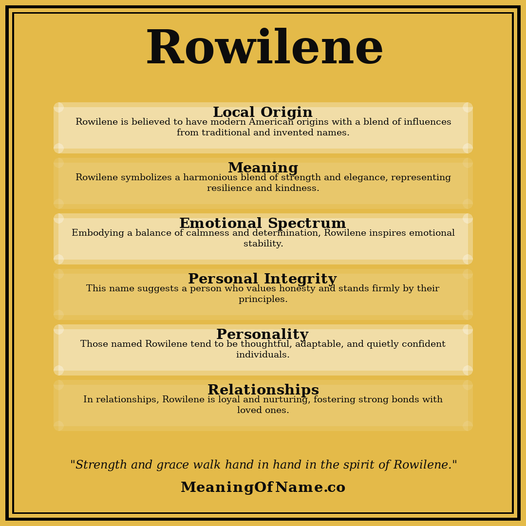 Rowilene name meaning poster