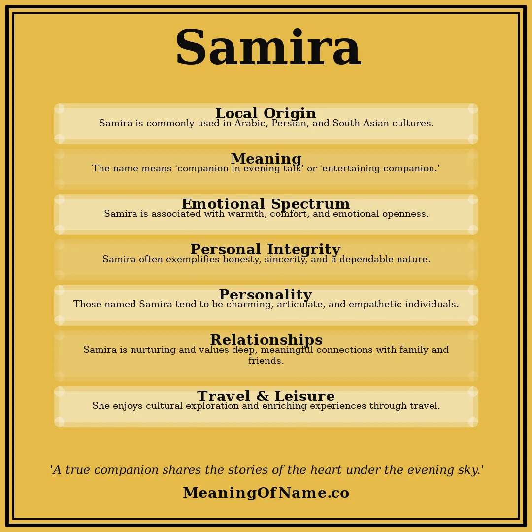 Samira name meaning poster