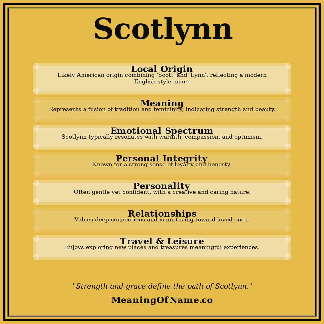 Scotlynn name meaning poster