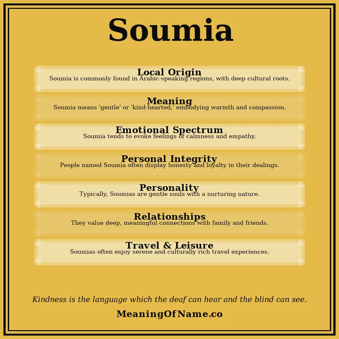 Soumia name meaning poster