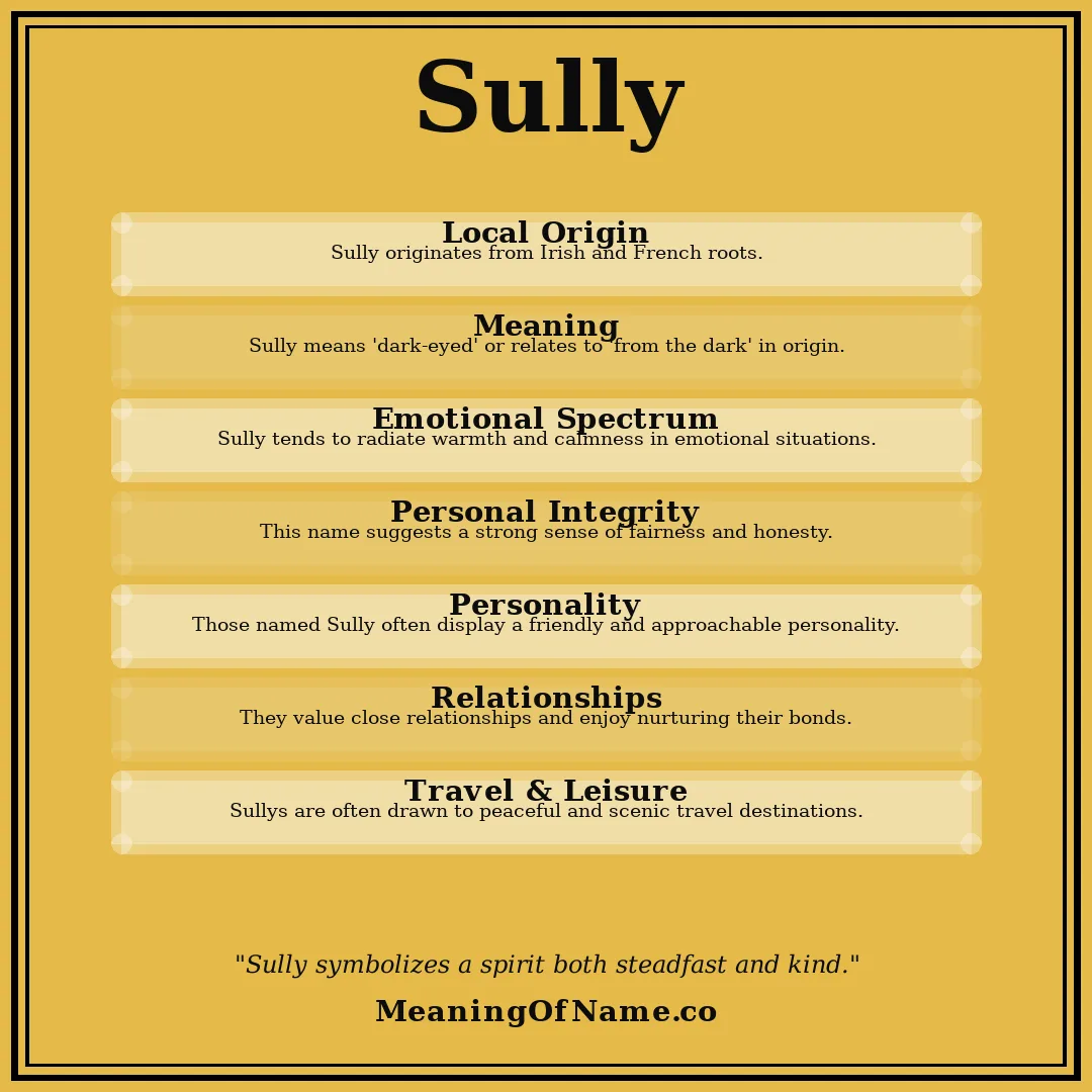 Sully name meaning poster