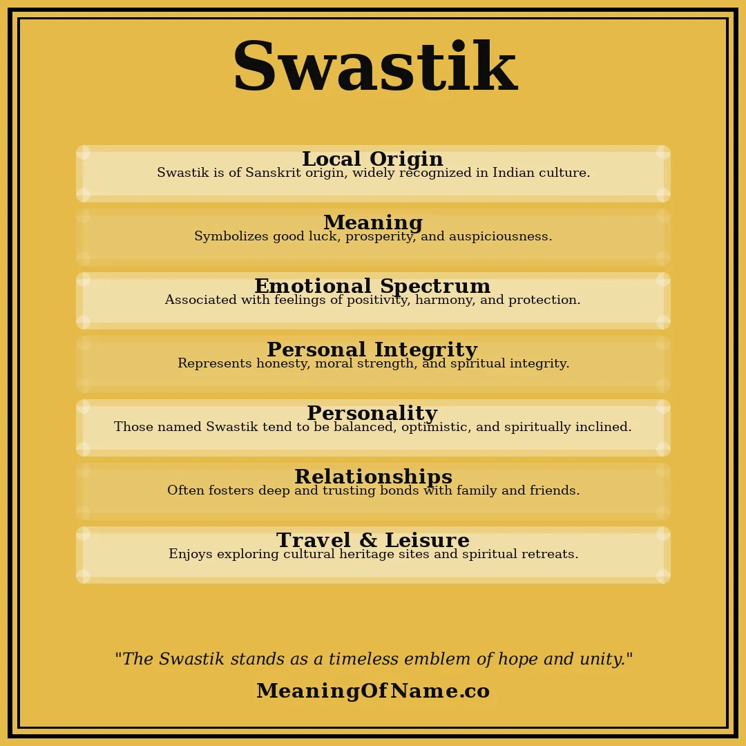 Swastik name meaning poster