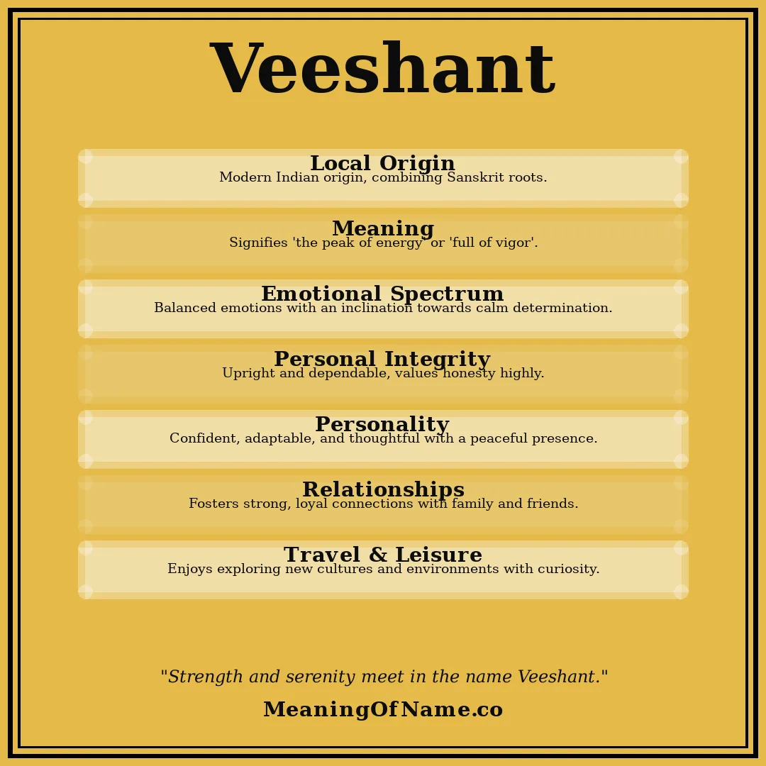 Veeshant name meaning poster