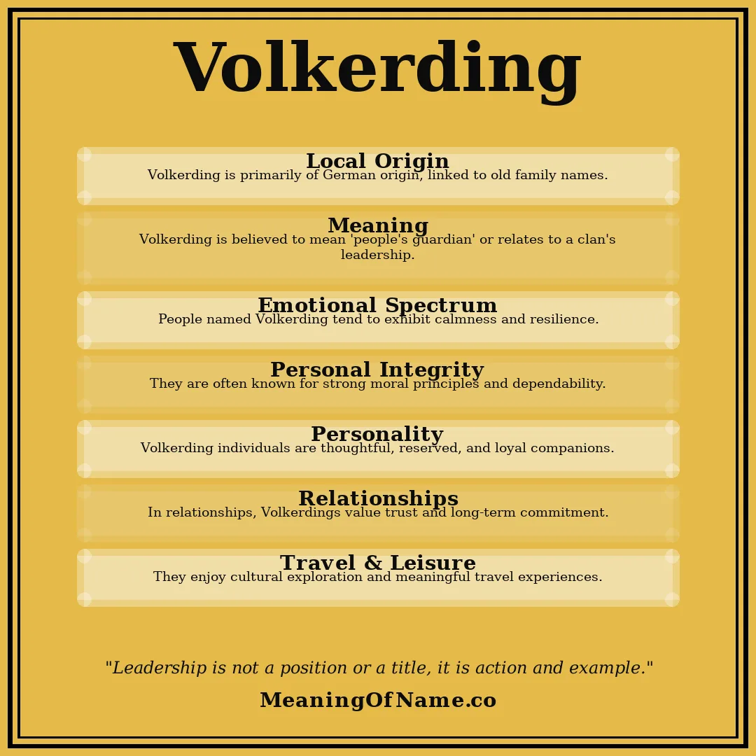 Volkerding name meaning poster