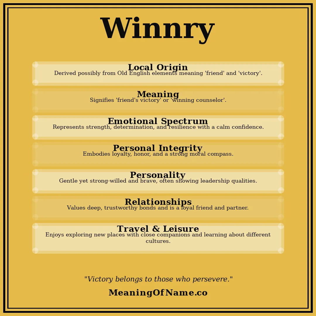 Winnry name meaning poster